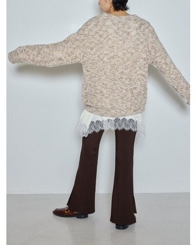 【CHIGNON 2026 AW】ブークレMIX透かしニット - 10月上旬頃発送 - Champdelarose