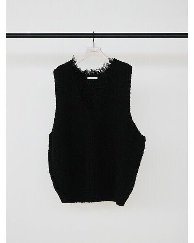 【CHIGNON 2026 AW】ブークレMIXフリンジベスト - 10月上旬頃発送 - Champdelarose