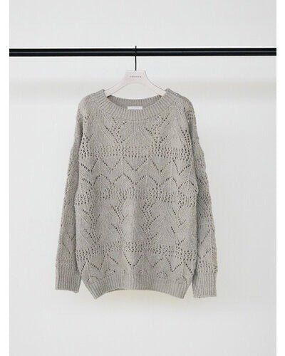 【CHIGNON 2026 AW】ブークレMIX透かしニット - 10月上旬頃発送 - Champdelarose