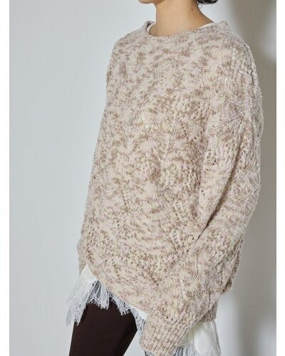 【CHIGNON 2026 AW】ブークレMIX透かしニット - 10月上旬頃発送 - Champdelarose