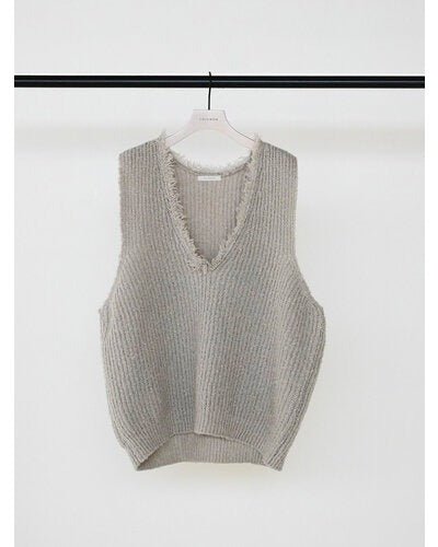 【CHIGNON 2026 AW】ブークレMIXフリンジベスト - 10月上旬頃発送 - Champdelarose