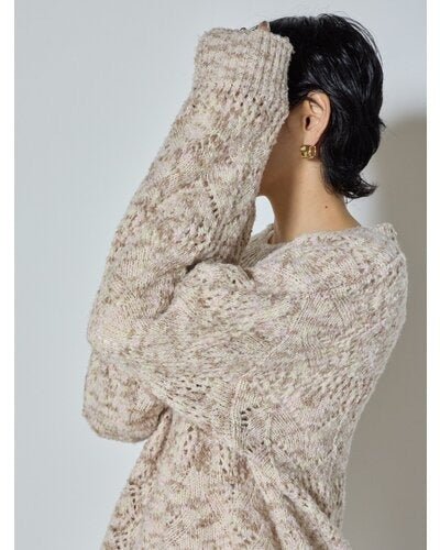 【CHIGNON 2026 AW】ブークレMIX透かしニット - 10月上旬頃発送 - Champdelarose