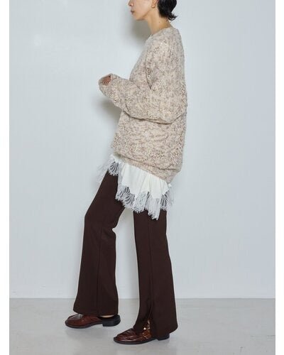 【CHIGNON 2026 AW】ブークレMIX透かしニット - 10月上旬頃発送 - Champdelarose
