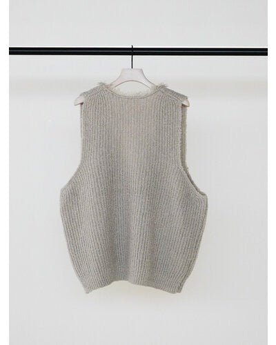 【CHIGNON 2026 AW】ブークレMIXフリンジベスト - 10月上旬頃発送 - Champdelarose