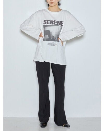 【CHIGNON 2026 AW】ワイヤーヘムPHOTOロンTEE - 9月下旬頃発送 - Champdelarose