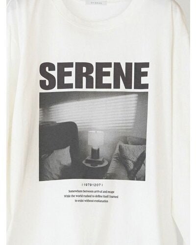 【CHIGNON 2026 AW】ワイヤーヘムPHOTOロンTEE - 9月下旬頃発送 - Champdelarose