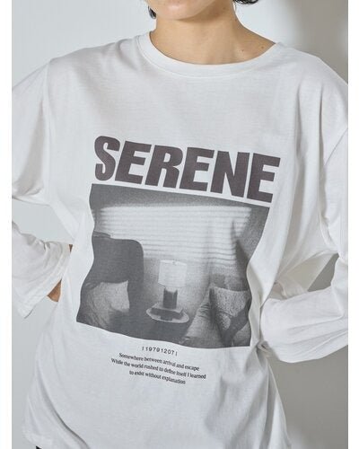 【CHIGNON 2026 AW】ワイヤーヘムPHOTOロンTEE - 9月下旬頃発送 - Champdelarose