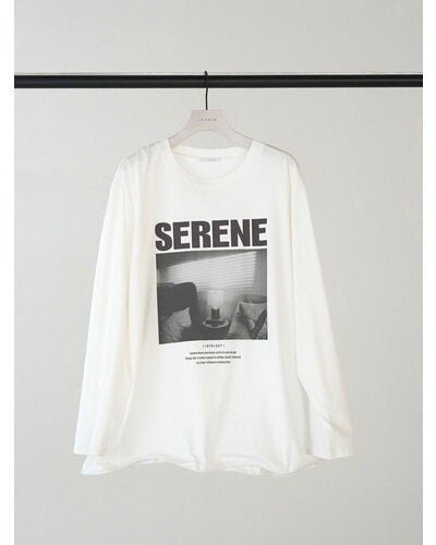 【CHIGNON 2026 AW】ワイヤーヘムPHOTOロンTEE - 9月下旬頃発送 - Champdelarose