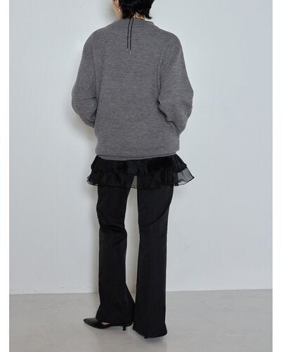 【CHIGNON 2026 AW】ワイドリブヘムロングニットPO - 10月上旬頃発送 - Champdelarose