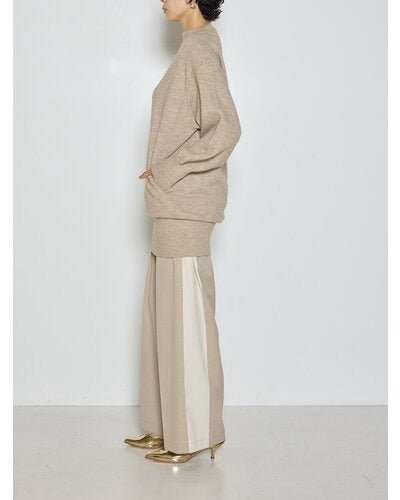【CHIGNON 2026 AW】ワイドリブヘムロングニットPO - 10月上旬頃発送 - Champdelarose