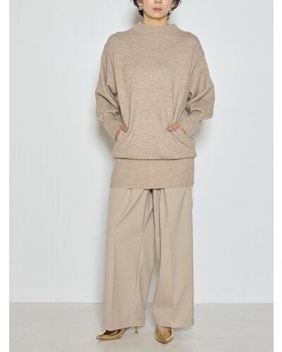【CHIGNON 2026 AW】ワイドリブヘムロングニットPO - 10月上旬頃発送 - Champdelarose