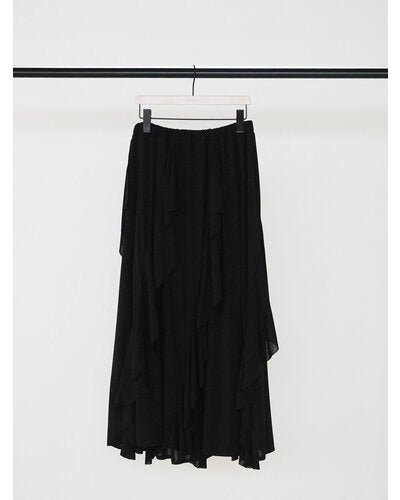 【CHIGNON 2026 AW】アシンメトリーラッフルマキシSK - 10月上旬頃発送 - Champdelarose