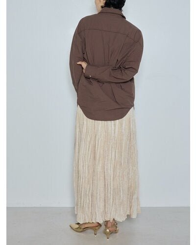 【CHIGNON 2026 AW】ベロアメッシュシャドウプリーツSK - 10月上旬頃発送 - Champdelarose