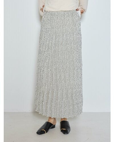 【CHIGNON 2026 AW】レオパドットリズムプリーツSK - 10月上旬頃発送 - Champdelarose