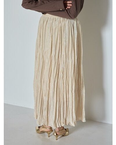 【CHIGNON 2026 AW】ベロアメッシュシャドウプリーツSK - 10月上旬頃発送 - Champdelarose