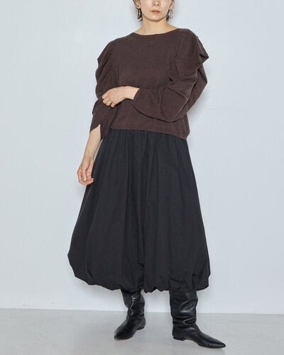 【CHIGNON 2026 AW】バルーンミディSK - 10月上旬頃発送 - Champdelarose