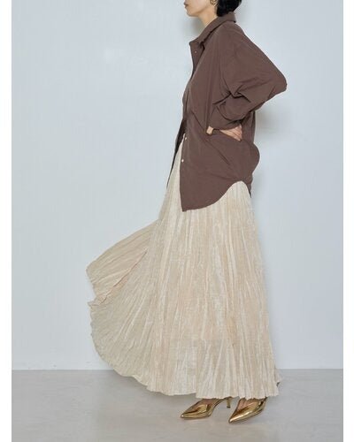 【CHIGNON 2026 AW】ベロアメッシュシャドウプリーツSK - 10月上旬頃発送 - Champdelarose