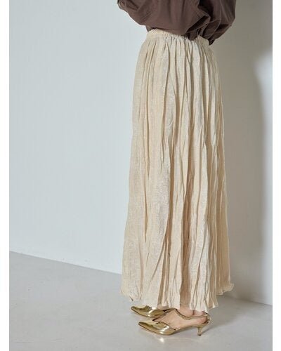 【CHIGNON 2026 AW】ベロアメッシュシャドウプリーツSK - 10月上旬頃発送 - Champdelarose