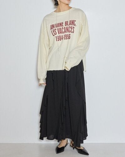 【CHIGNON 2026 AW】アシンメトリーラッフルマキシSK - 10月上旬頃発送 - Champdelarose