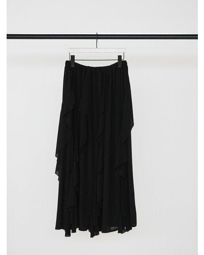 【CHIGNON 2026 AW】アシンメトリーラッフルマキシSK - 10月上旬頃発送 - Champdelarose