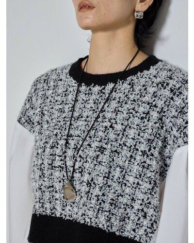【CHIGNON 2026 AW】メルティスクエアWフェイスピアス - 10月上旬頃発送 - Champdelarose