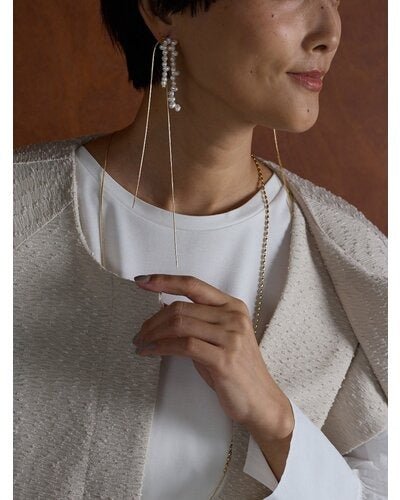 【CHIGNON 2026 PRE - SPRING】淡水パールスウィングピアス - Champdelarose