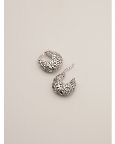 【CHIGNON 2026 PRE - SPRING】ドロップパヴェワンタッチピアス - Champdelarose
