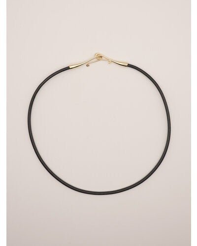 【CHIGNON 2026 PRE - SPRING】リアルレザーフックチョーカー - Champdelarose