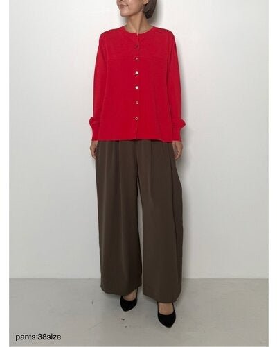 【CHIGNON 2026 PRE - SPRING】ビスチェ付カーディガンニット - Champdelarose