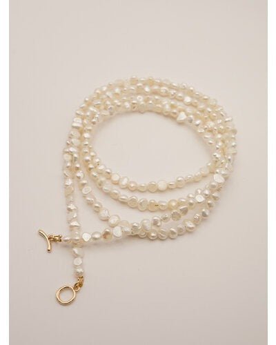 【CHIGNON 2026 PRE - SPRING】淡水パールマンテルネックレス - Champdelarose