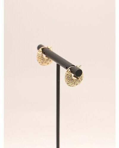 【CHIGNON 2026 PRE - SPRING】ドロップパヴェワンタッチピアス - Champdelarose