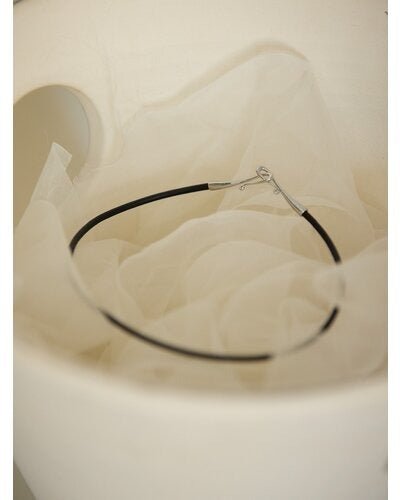 【CHIGNON 2026 PRE - SPRING】リアルレザーフックチョーカー - Champdelarose
