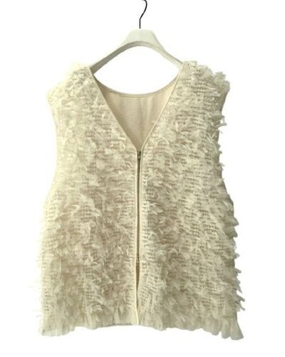 【CHIGNON 2026 PRE - SPRING】チュールレースドッキングベスト - Champdelarose