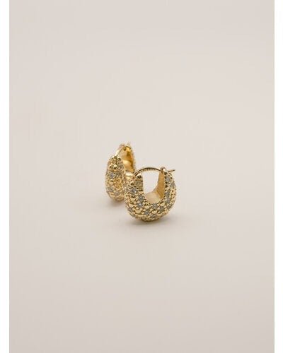 【CHIGNON 2026 PRE - SPRING】ドロップパヴェワンタッチピアス - Champdelarose