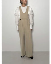 【CHIGNON 2026 PRE - SPRING】ボタンサロペット - Champdelarose