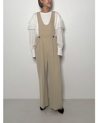 【CHIGNON 2026 PRE - SPRING】ボタンサロペット - Champdelarose