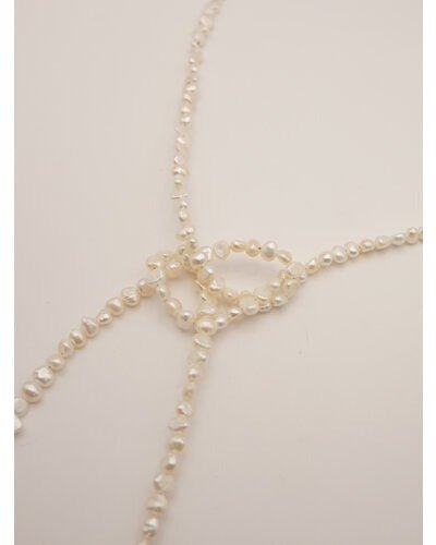 【CHIGNON 2026 PRE - SPRING】淡水パールマンテルネックレス - Champdelarose
