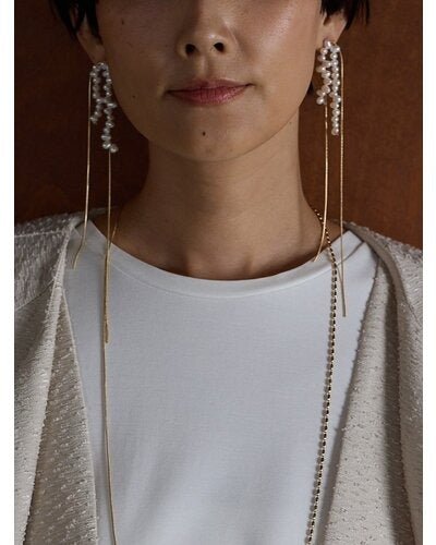【CHIGNON 2026 PRE - SPRING】淡水パールスウィングピアス - Champdelarose
