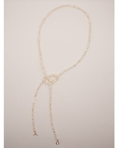 【CHIGNON 2026 PRE - SPRING】淡水パールマンテルネックレス - Champdelarose