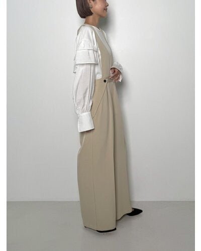 【CHIGNON 2026 PRE - SPRING】ボタンサロペット - Champdelarose