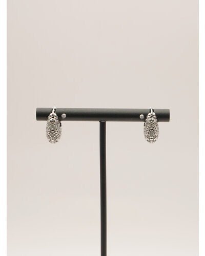 【CHIGNON 2026 PRE - SPRING】ドロップパヴェワンタッチピアス - Champdelarose