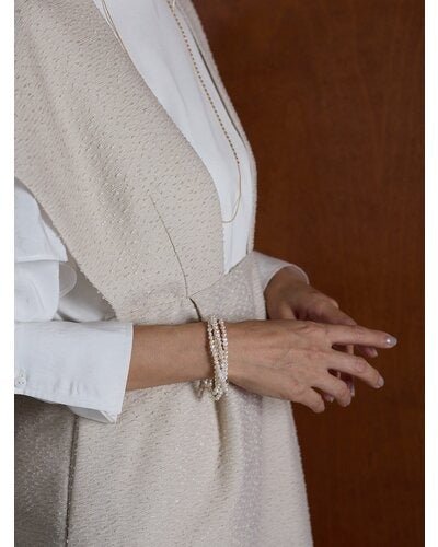 【CHIGNON 2026 PRE - SPRING】淡水パールマンテルネックレス - Champdelarose