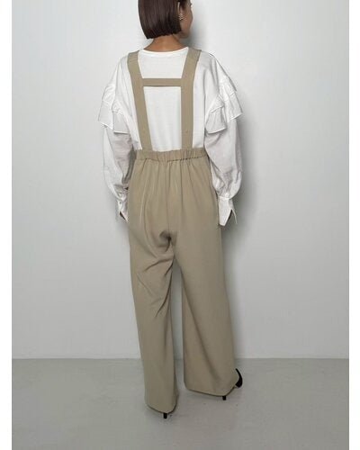 【CHIGNON 2026 PRE - SPRING】ボタンサロペット - Champdelarose