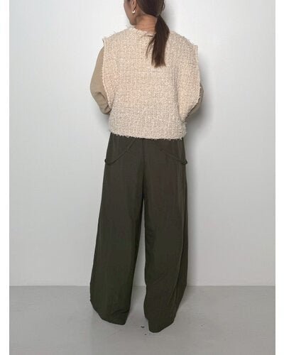 【CHIGNON 2026 PRE - SPRING】ツイードライクニットベスト - Champdelarose
