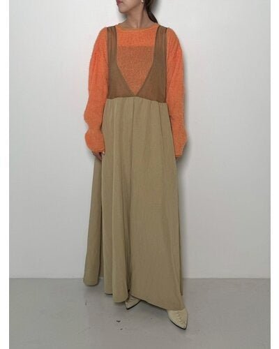 【CHIGNON 2026 PRE - SPRING】バックシアー2WAYワンピース - Champdelarose