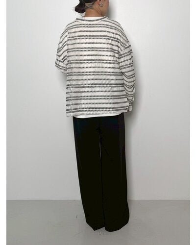 【CHIGNON 2026 PRE - SPRING】2WAYシアーボーダーTOPS - Champdelarose