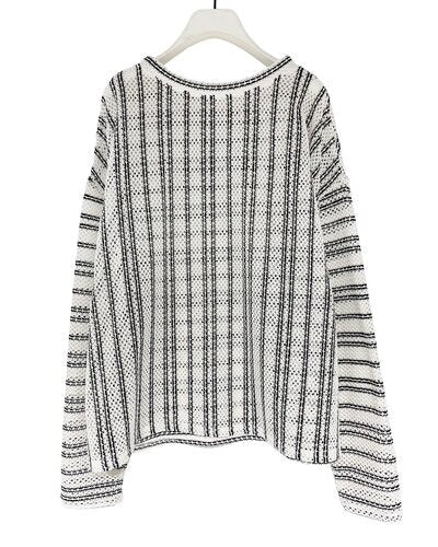 【CHIGNON 2026 PRE - SPRING】2WAYシアーボーダーTOPS - Champdelarose