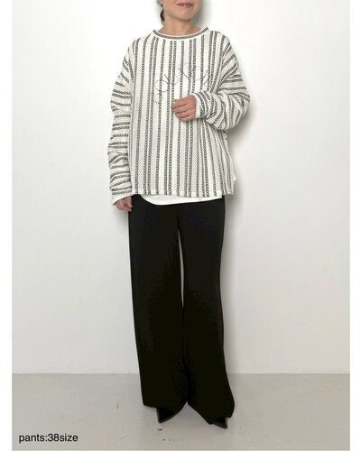 【CHIGNON 2026 PRE - SPRING】2WAYシアーボーダーTOPS - Champdelarose