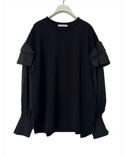 【CHIGNON 2026 PRE - SPRING】ポンチ布帛ドッキングBL - Champdelarose
