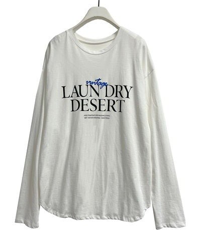 【CHIGNON 2026 PRE - SPRING】LAUNDRY発泡ロゴTee - Champdelarose